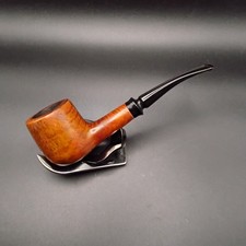 Completely restored Unbranded pot slightly bent billiard tobacco smoking pipe  picture