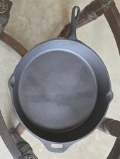 HUGE Vintage Cast Iron Skillet with Pour Spouts 15 Inch Diameter picture