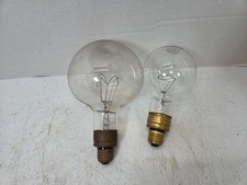 Lot of 2 large antique infrared light bulb lamps 500w 250w infra-red heat picture
