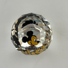 Tiny Ones Disney Mickey Mouse Crystal Paperweight Figurine w/ Original Box picture