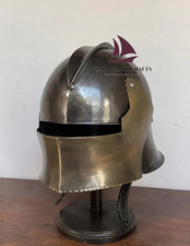 ZAIN Medieval Close Helmet Knight Armor Gothic Helm Renaissance Warrior Costume picture