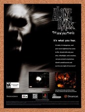 2001 Alone In The Dark PS1 Original Advertisement / Retro Promo v6 picture