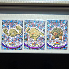 Topps Pokémon 1999 TV Animation Edition #74-76 Geodude Graveler Golem 3 Cards picture