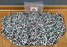 Longaberger Traditional Holly Large Picnic Basket Liner 230277 New Christmas picture