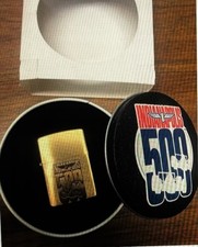 RARE 1994 BRASS  ZIPPO INDY INDIANAPOLIS 500 BRICKYARD SPEEDWAY RACE picture