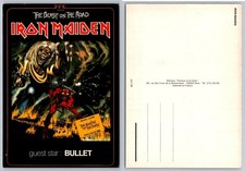 Iron Maiden The Number of the Beast Postcard 1982 Tour Eddie Mascot Art picture