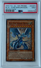 Yu-Gi-Oh 2004 Movie Pack Promo BLUE-EYES SHINING DRAGON MOV-EN001 PSA 9 MINT picture