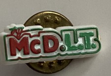 McDonalds Try McD.L.T. Pin Back Employee Promo Work Collectible Vtg picture