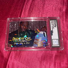 Custom Heat 2024 Diddy Oil Cracked Ice Holo Non-Sport Trading Card VGS picture