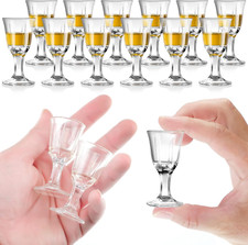 12 Pcs Mini Shot Glasses - 0.4 Oz/Half an Ounce, Clear Cordial Wine Glasses with picture