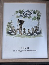 Officially Licensed Disney Bambi Framed Wall Decor Made in USA Open Road Brands picture