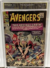 AVENGERS #12 (1965) - Classic Thor Cover SVG 3.5 WHITE PAGES/complete 🤗🤩 picture
