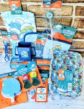Smurfs Ultimate Kitchen Gift Set 11pc Bento Straws Towel Mitt Ice Pop NEW picture