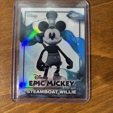 Topps Chrome Disney Epic Mickey 2026 Steamboat Willie Hologram #EM-10 picture