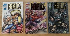 HERETICS #1,2,3 COMPLETE COMIC BOOK SET RUN LOT VINTAGE 1993-94 9.4/9.8 NM/MINT picture
