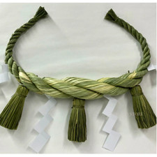 Shimenawa Sacred Rope for Sanja Shinto Alter Sedge Straw Art 90cm Made of Japan picture