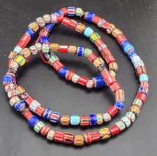 Vintage venetian Chevron Beads 6mm picture