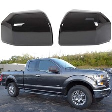 ECOTRIC Gloss Black Mirror Covers Driver/Passenger Side View picture