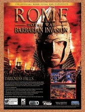 2005 Rome Total War Barbarian Invasion PC Original Advertisement / Promo v1 picture