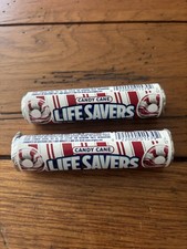 2- LIFE SAVERS Candy Cane Peppermint  ROLL CANDY Vintage & Rare picture