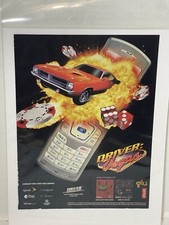 Driver Vegas Mobile Phone video game print ad wall art Ephemera picture
