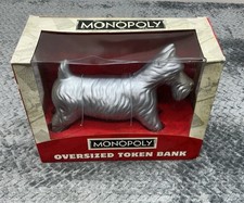 Monopoly 80th Anniversary Oversized Dog Token Coin Bank Hasbro 1935-2015 Unused picture