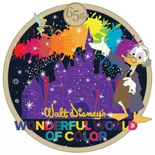 D23 Exclusive Disney Wonderful World of Color 65th Anniversary Mini Jumbo Pin LE picture