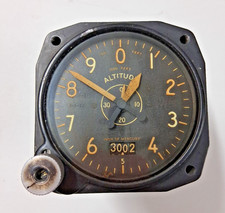 VTG PIONEER TYPE C-14 AIRCRAFT ALTIMETER A.F. U.S. ARMY  TYPE C-14 UNTESTED picture