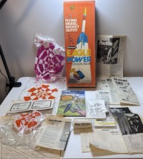Vintage Estes Centuri Eagle Power Model Rocket Box W/ Mixed Paperwork Manual Etc picture