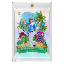 Custom Kenny Powers Eastbound & Down Novelty Holographic Downtown Baseball Card picture