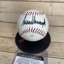 Signed Donald Trump Rawlings Official Baseball OLB3 w/Coa ProCert PC489752 picture