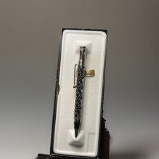 Vintage Colibri Walt Disney Mickey Mouse Ballpoint Pen, Black & Silver Pen picture