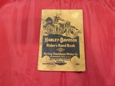 Harley Davidson 929 Riders Hand Book Owners Manual picture