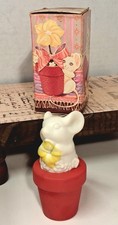 Vintage Avon The Flower Mouse Cotillion Cologne 0.75oz Mouse Pot Bottle w Box picture