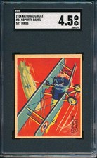 1933-1934 R136 National Chicle Sky Birds #84: SOPWITH CAMEL ~ SGC 4.5 picture