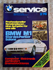 Vintage 1978 BMW Service Booklet Issue 2/78 – Rare BMW M1 Feature (German) picture