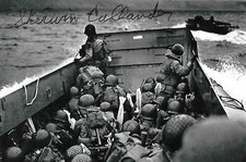 Sherwin Callander autographed 4x6 photo WW II D-Day European Theater COA LOOK picture