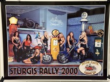 Sturgis Motorcycle Rally 2000 SIDE HACK SALOON South Dakota 25x19 Sexy picture