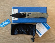 Benchmade 533 Mini Bugout Military Green Grivory Handle Folding Knife USA picture