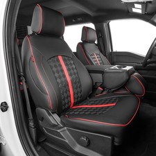Custom Full Set Seat Covers for 2021-2026 Ford F150 SuperCrew XL/XLT/Tremor picture