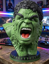 Marvel Incredible Hulk Bust Statue 3D Printed Avengers Head Collector Edition  picture