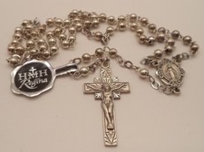 Vintage HMH Regina Sterling Silver Rosary 14
