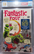 (CGC 10) FANTASTIC FOUR #1 (2024) PURE SILVER FOIL 1oz. .999 FINE SILVER #272 picture