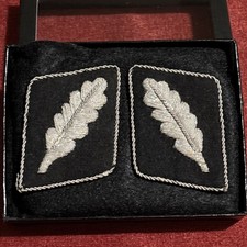 WW2 German Waffen SS Elite Officers Uniform Collar Tabs WWII RARE picture