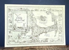 VTG Olde Cape Cod The Way It Was Massachusetts Map 23