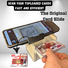 Card Slide - Card scanner stand - Scan sports cards or TCG  with toploaders on picture