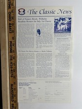 1985 Spring Old Timers The Classic News Cracker Jack Newsleter MLB Vintage picture