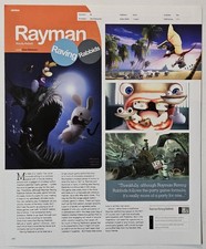 Rayman Raving Rabbids Magazine Review Page Nintendo Wii 2007 Ubisoft Gaming Ad picture