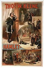 William Shakespeare Hamlet Theatre Image, English Drama Play --- Modern Postcard picture