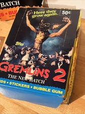 1990 TOPPS GREMLINS 2 WAX BOX NO X OUT 36 PACKS +POSTER picture